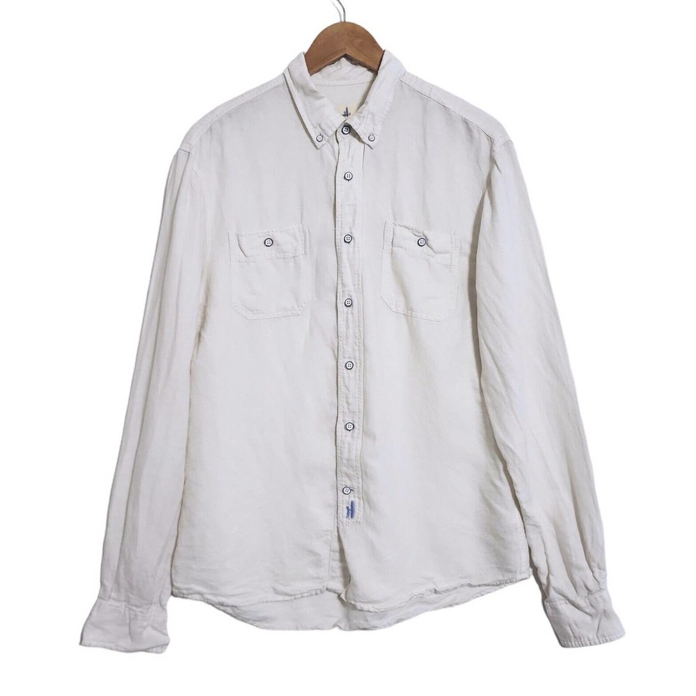 johnnie-O White Casual Button Down Shirt